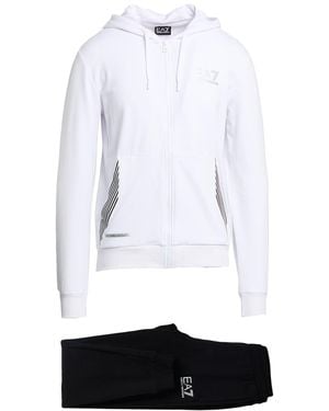 EA7 Tracksuit Cotton, Polyester, Elastane - White