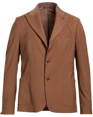 Daniele Alessandrini Blazer Polyester, Viscose, Elastane - Brown