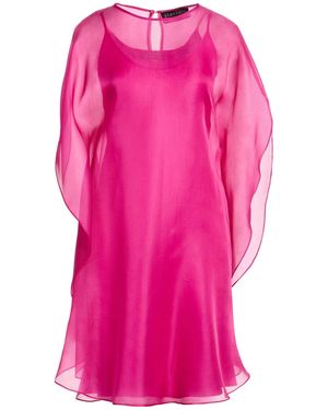 Gianluca Capannolo Mini Dress Silk - Pink