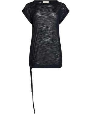 FILIPPO DE LAURENTIIS Sweater Silk - Black
