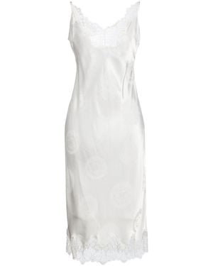 Coperni Midi Dress Acetate, Silk, Polyamide, Cotton - White
