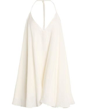 Forte Playsuit Linen - White