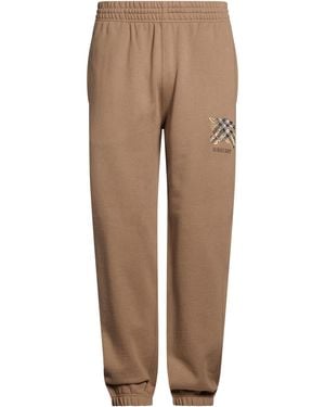 Burberry Khaki Pants Cotton - Natural