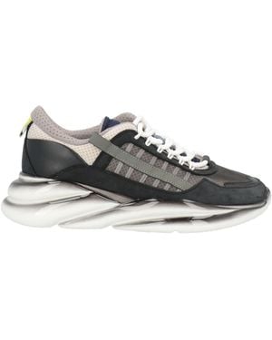 REV SHOES Sneakers Leather, Textile Fibers - Black