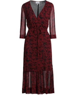 Ganni Midi Dress - Purple