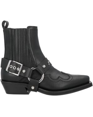 Ganni Ankle Boots Textile Fibres - Black