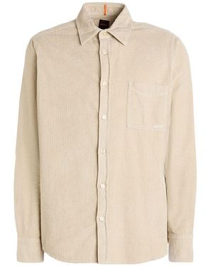 BOSS Shirt Cotton - Natural