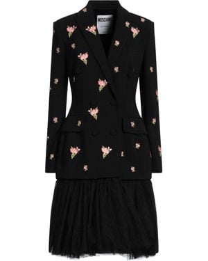 Moschino Couture Coat Polyester, Polyurethane, Polyamide - Black