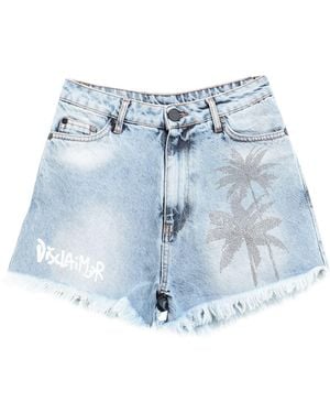 DISCLAIMER Denim Shorts - Blue