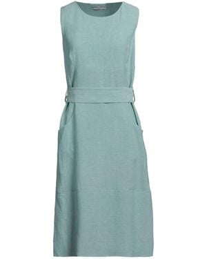 Fedeli Midi Dress Viscose, Linen - Blue
