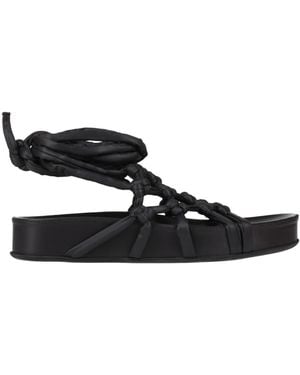 Patrizia Bonfanti Sandals Textile Fibers - Black