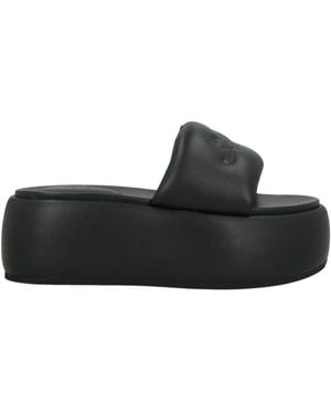 Amiri Sandals Leather - Black