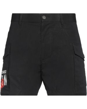 DSquared² Shorts & Bermuda Shorts Cotton, Elastane - Black