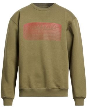 G-Star Sweatshirt Organic Cotton, Recycled Polyester, Elastane - Green