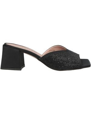 MyChalom Sandals Textile Fibers - Black