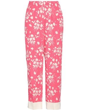 Twinset Fuchsia Trousers Viscose - Pink