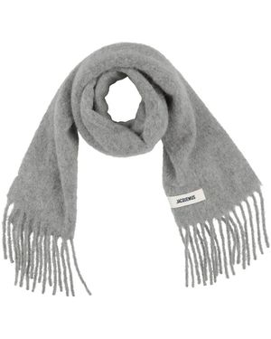 Jacquemus Light Scarf Mohair Wool, Alpaca Wool, Wool, Polyamide - Gray