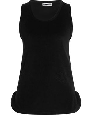 Jil Sander Tank Top Cotton, Polyester - Black