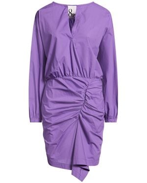 8pm Mini Dress Cotton - Purple