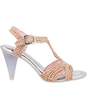 Ras Sand Sandals Textile Fibers - Pink