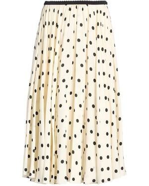 N°21 Ivory Midi Skirt Viscose - Natural