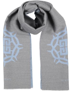 Givenchy Scarf Wool, Virgin Wool, Silk - Grey