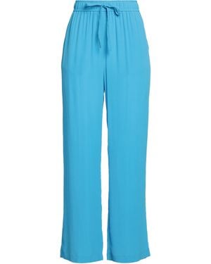 SEVENTY VENEZIA Trousers Acetate, Silk - Blue