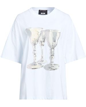 MSGM X Jan De Vliegher T-Shirt Cotton - White