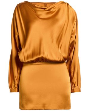 Semicouture Mini Dress Acetate, Viscose - Orange