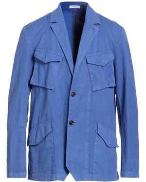 Boglioli Light Blazer Cotton, Linen, Elastane - Blue