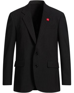 Lardini Blazer Polyester, Virgin Wool, Elastane - Black