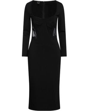 Pinko Midi Dress Viscose, Polyamide, Elastane - Black