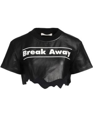 Ssheena Top Leather - Black
