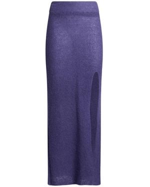 SILENCE LIMITED Maxi Skirt Acrylic, Polyamide, Mohair Wool - Purple