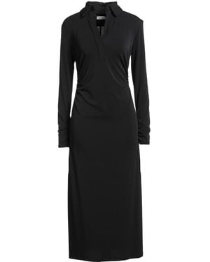 Motel Midi Dress Polyester, Elastane - Black