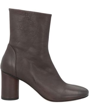 Tela Dark Ankle Boots Calfskin - Brown