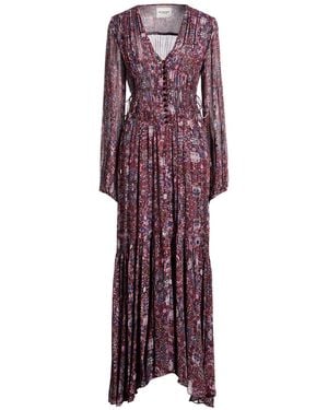 Isabel Marant Plum Maxi Dress Viscose - Purple