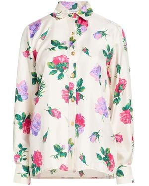 Franchise Ivory Shirt Silk - White