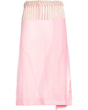 Saks Potts Midi Skirt Cotton, Silk - Pink