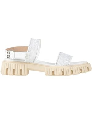 Baldinini Sandals Textile Fibres - White