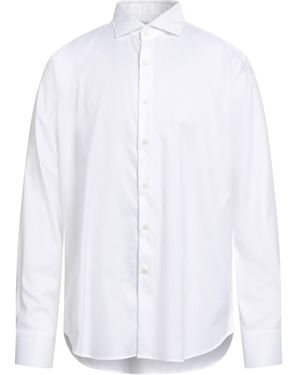 Ghirardelli Shirt Cotton, Polyamide, Elastane - White