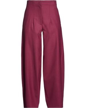 Ottod'Ame Garnet Trousers Polyester, Virgin Wool, Elastane - Red