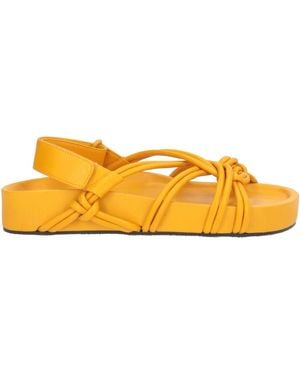 JVAM Marigold Sandals Sheepskin - Yellow