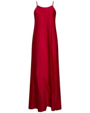 Angela Davis Maxi Dress Viscose - Red