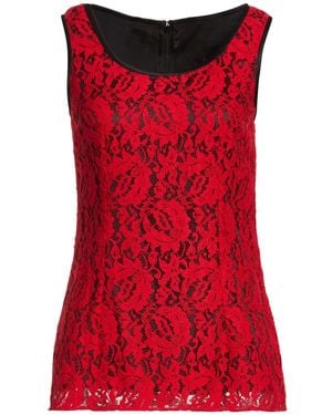 Dolce & Gabbana Top Viscose, Polyamide, Silk - Red