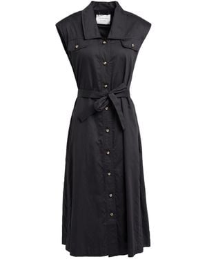 Les Coyotes De Paris Midi Dress Cotton - Black