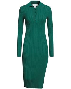 SOLOTRE Emerald Midi Dress Viscose, Polyester - Green