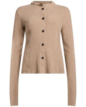 Masnada Cardigan Cotton, Elastane - Natural