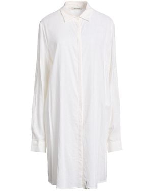 hinnominate Midi Dress Linen, Viscose - White