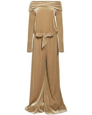 1 One Sand Jumpsuit Polyester, Elastane - Natural